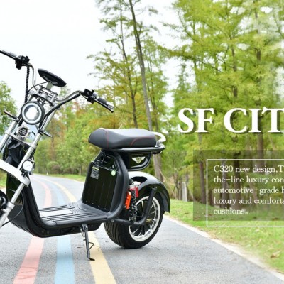 yeni nesil büyük koltuk elektrikli scooter citycoco Noel hediyesi AET/COC alüminyum alaşım kaliteli